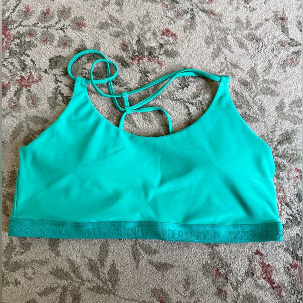 Under Armour Women's Vibrant Aqua Sports Bra